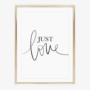 Affiche 'Just love' - DIN A4 2