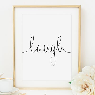 Poster 'Laugh' - DIN A4