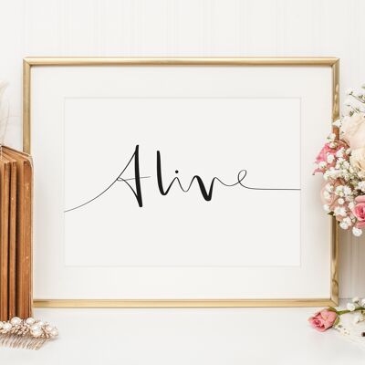 Affiche 'Alive' - DIN A4