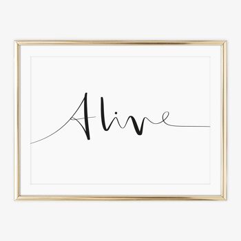 Affiche 'Alive' - DIN A4 2