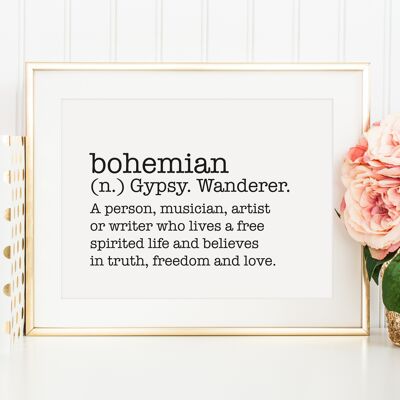 Poster 'Bohemian' - DIN A4