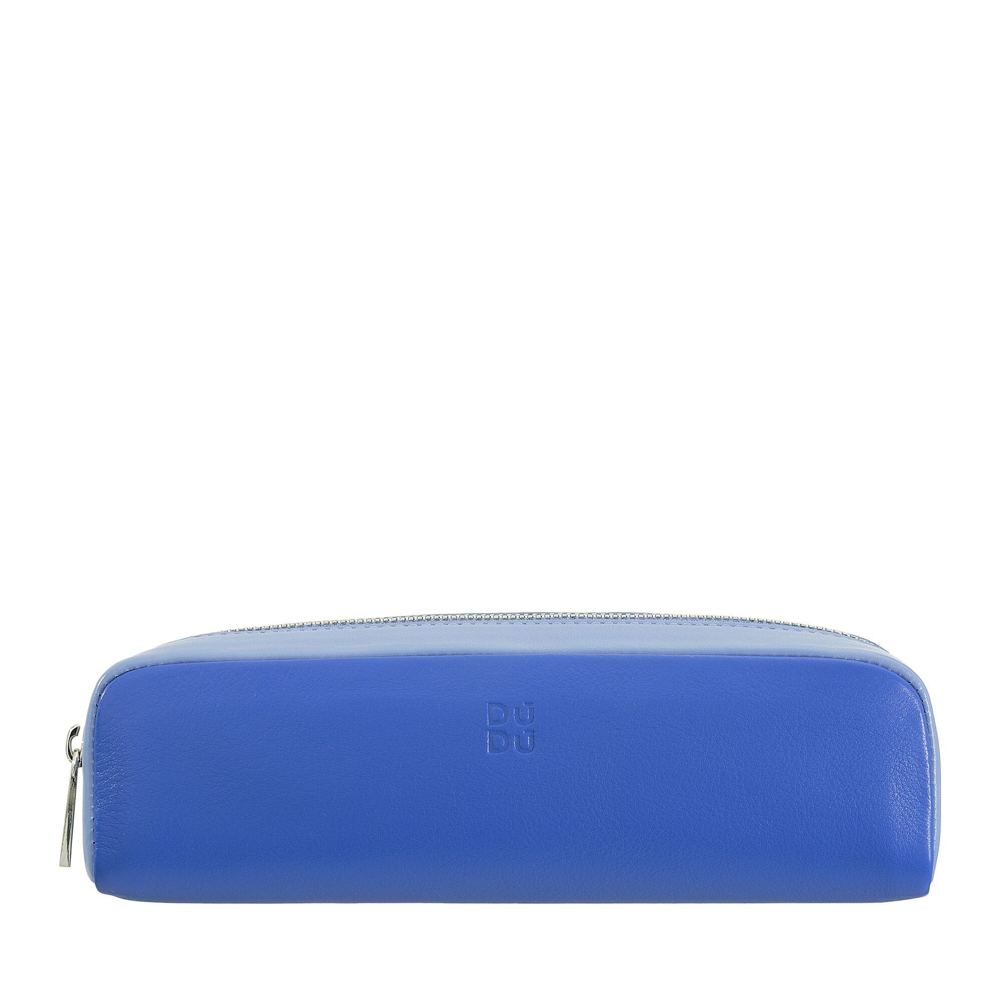 DUDU Federmäppchen aus Leder, Kornblumenblau