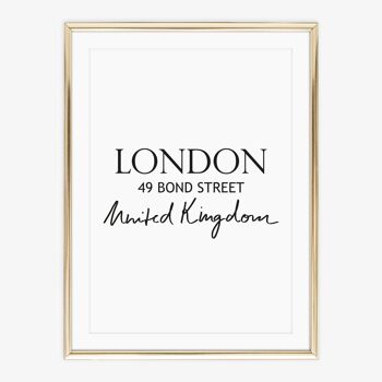 Affiche 'Londres' - DIN A4 2