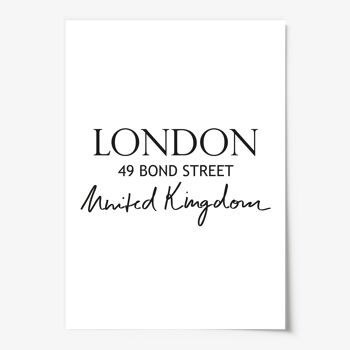 Affiche 'Londres' - DIN A4 3