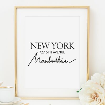 Poster 'New York' - DIN A4
