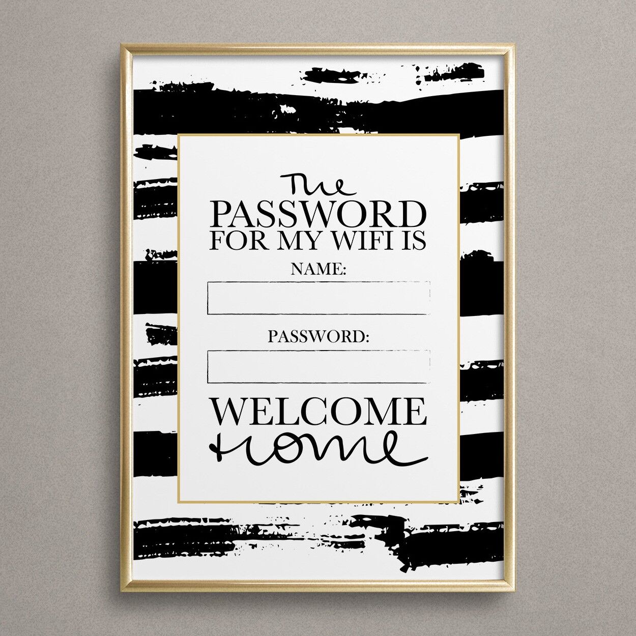 Manifesto "Benvenuti a casa - Password Wi-Fi"