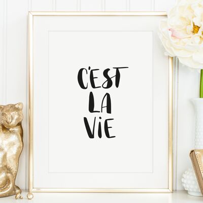 Poster 'C'est la vie' - DIN A4