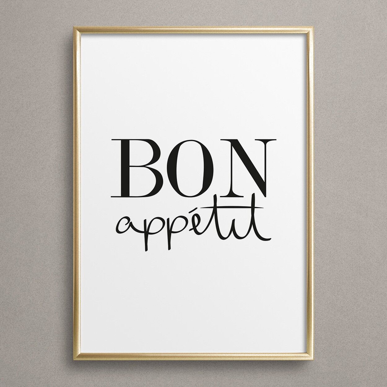 Poster 'Bon appétit'