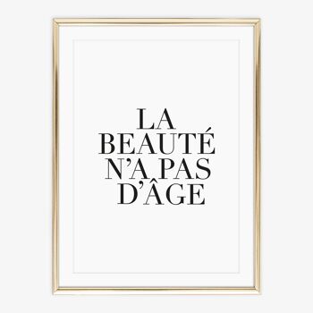 Affiche 'La beauté n’a pas d’âge' - DIN A4 2