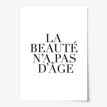 Affiche 'La beauté n’a pas d’âge' - DIN A4 3