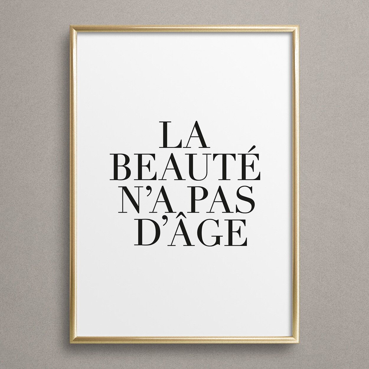 Manifesto 'La bellezza non ha età'