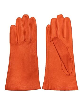 SOIE CLASSIQUE | GANTS FEMME | ORANGE 2