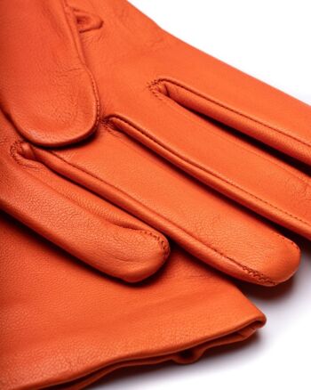 SOIE CLASSIQUE | GANTS FEMME | ORANGE 3