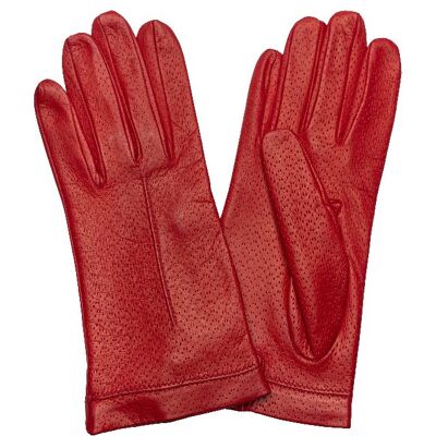 PERFORATED | WOMEN GLOVES | RED