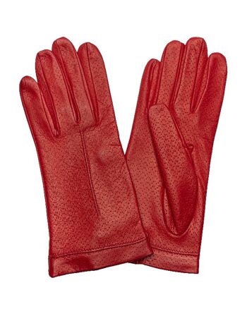 PERFORÉ | GANTS FEMME | ROUGE 1