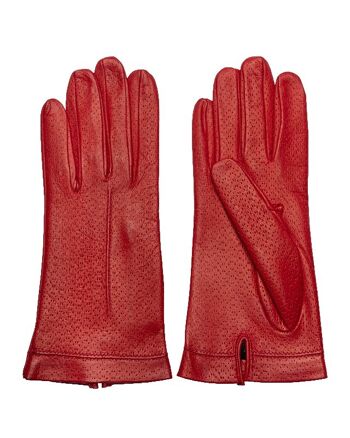 PERFORÉ | GANTS FEMME | ROUGE 2