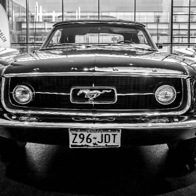 FORD MUSTANG 89 'POSTER Hochwertiger Hochglanz-Fotofilm - 21 x 30 cm