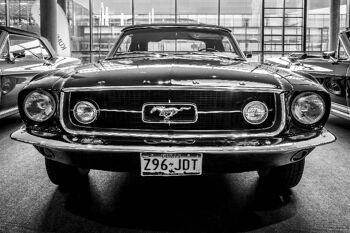 FORD MUSTANG 89' POSTER Film photographique brillant haute qualité - 30 x 40 cm