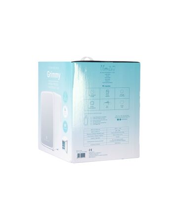 Mini réfrigérateur 10L - Réfrigérateur à cosmétiques avec miroir et lumière avec fonction chaud et froid 15