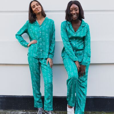Beautiful Bodies Long Sleepwear Set - Emerald