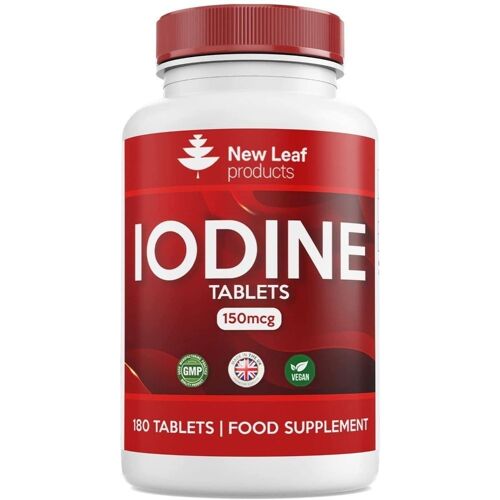 Iodine Tablets 150mcg 180 Vegan High Strength Tablets Iodine Supplements