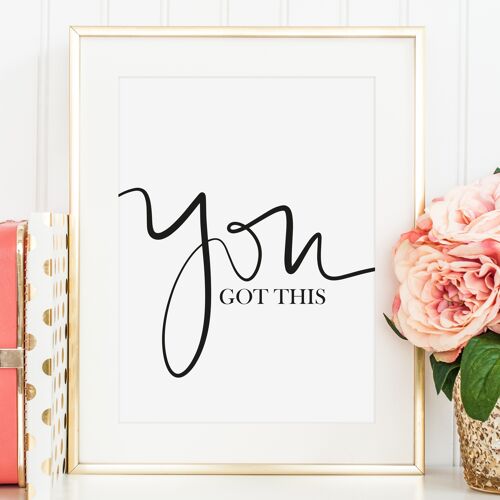 Poster 'You got this' - DIN A4