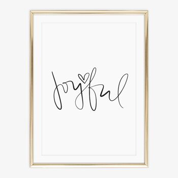 Affiche 'Joyful' - DIN A4 2