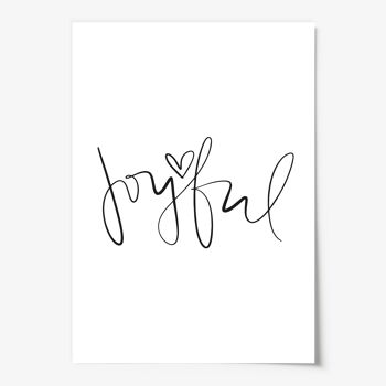 Affiche 'Joyful' - DIN A4 3