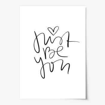 Affiche 'Just be you' - DIN A4 3