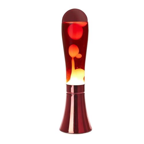 Lámpara lava,Magma,rojo,aluminio,45 cm