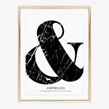 Affiche 'Marble Ampersand' - DIN A4 2