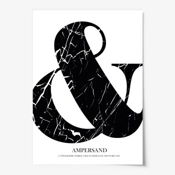 Affiche 'Marble Ampersand' - DIN A4 3
