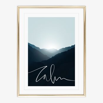 Affiche 'Calm Mountain' - DIN A4 1