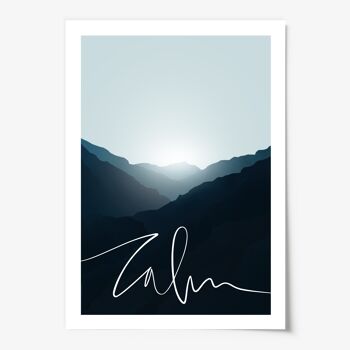 Affiche 'Calm Mountain' - DIN A4 2