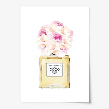 Affiche 'Bouquet en flacon de parfum' - DIN A4 3