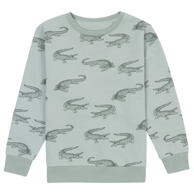 Children's Organic Cotton Sweatshirt Crocodile