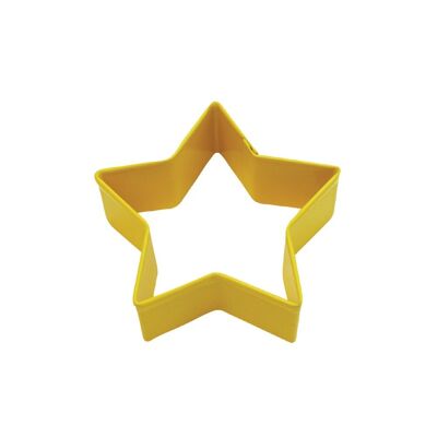 Cortador de Galletas Recubierto de Poliresina Estrella Amarillo