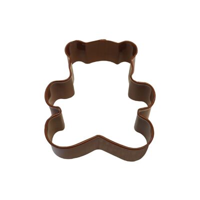 Teddy Bear Poly-Resin Coated Cookie Cutter Brown