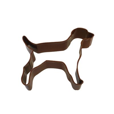 Dog Poly-Resin Coated Cookie Cutter Brown