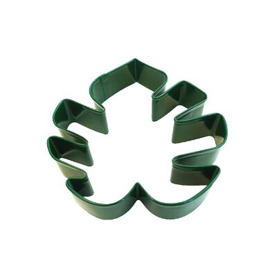Tropical Leaf Poly Resin Coated Cookie Cutter Grn