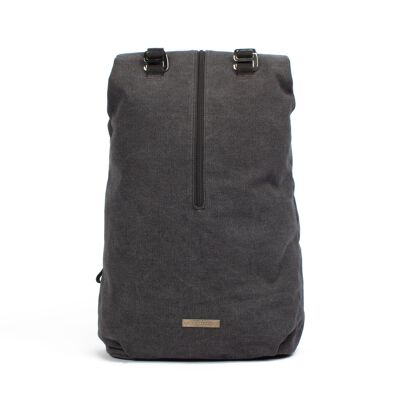 MARGELISCH canvas rolltop backpack Nemin 1 charcoal