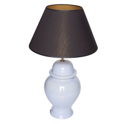 Ceramic lamp base for table lamp light blue