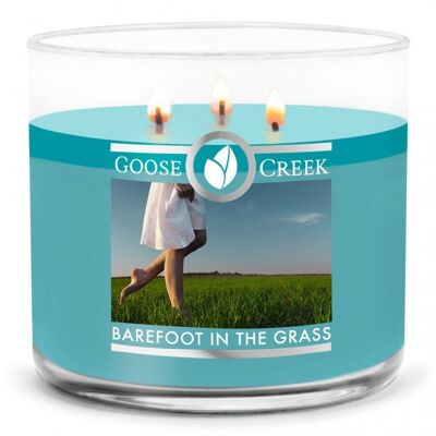 Pieds nus dans l'herbe Goose Creek Candle®411 grammes Collection 3 mèches
