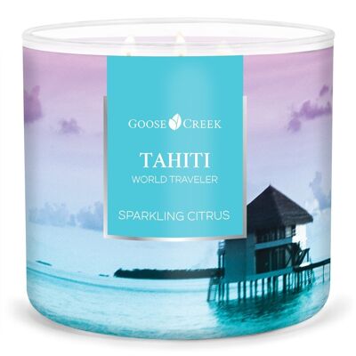 Bougie pétillante aux agrumes Goose Creek® Tahiti World Traveler 411 grammes