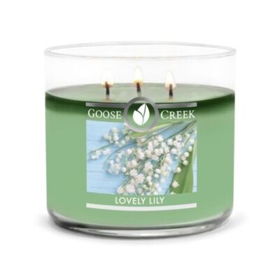 Schöne Lily Goose Creek Candle® 411 Gramm 3-Docht-Kollektion