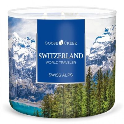 Bicchiere con 3 stoppini Swiss Alpss