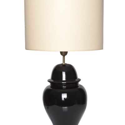 Ceramic lamp base for table lamp black