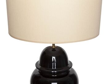 Pied de lampe en céramique pour lampe de table noir 2