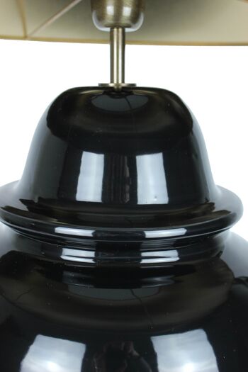 Pied de lampe en céramique pour lampe de table noir 4
