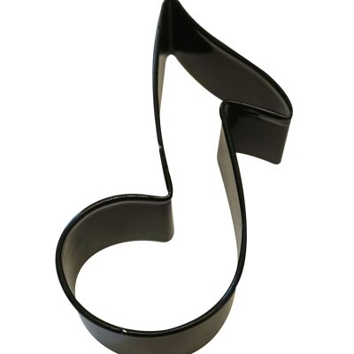 Music Note Poly-Resin Coated Cookie Cutter Black